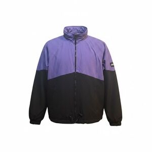 Vintage Y2K track jacket gore Tex wind breaker athletic outdoor black ice med
